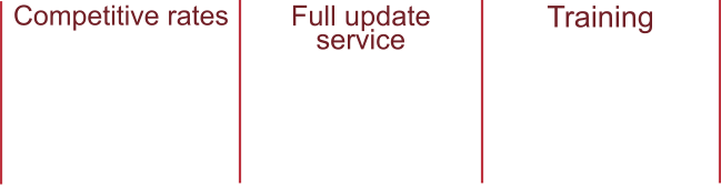 Competitive rates My business rates are competitive even if at first glance some of them may seem a bit high Full update service I monitor and keep track of the work I do and offer a low cost update service. Training If you training as I offer a low level training service to aid in further education.