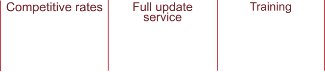 Competitive rates My business rates are competitive even if at first glance some of them may seem a bit high Full update service I monitor and keep track of the work I do and offer a low cost update service. Training If you training as I offer a low level training service to aid in further education.